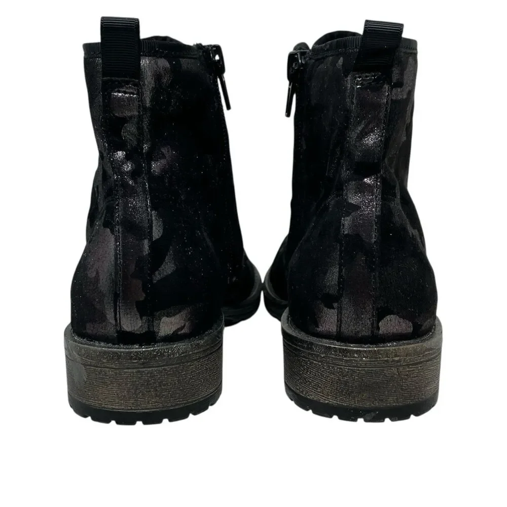 Dolce Vita Girls Black‎ Camo Ankle Combat Boots Moto Casual Everyday